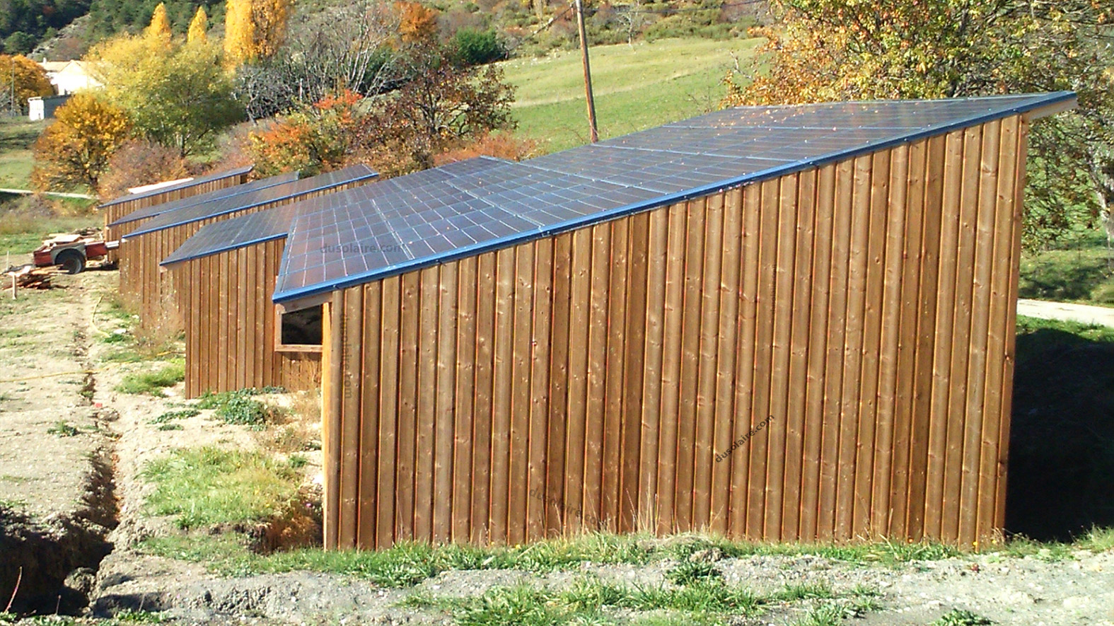 Bâtiment en bois solarisé - Grande