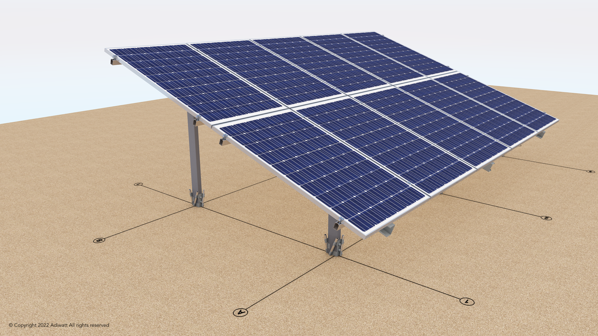 Centrale au sol pour particulier